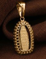 Образок из лимонного золота c бриллиантами