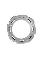 Подвеска из белого золота c бриллиантами и ониксом