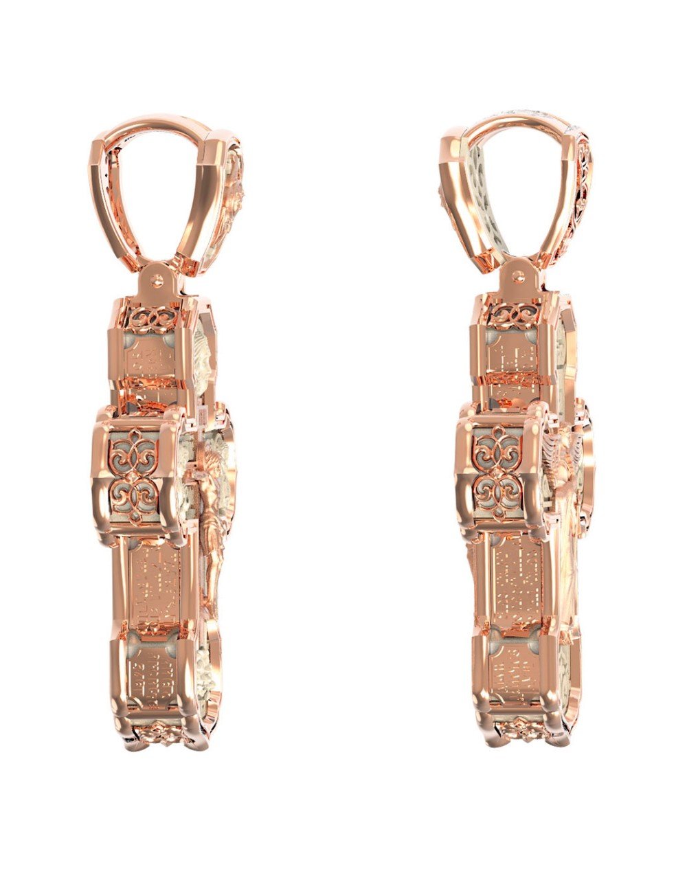 Крест из золота c бивнем мамонта