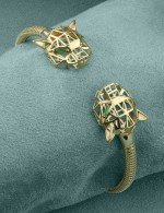 Браслет из лимонного золота c изумрудом