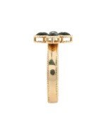 Кольцо из золота c бриллиантами и ониксом