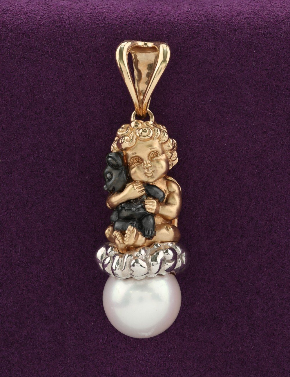 Подвеска из золота c жемчугом