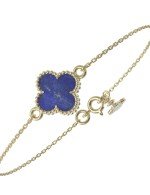 Браслет из лимонного золота c лазуритом