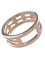 Кольцо из золота c бриллиантами