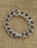 Браслет из серебра c рубином