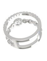 Кольцо из белого золота c бриллиантами