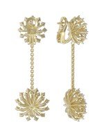 Серьги из лимонного золота c бриллиантами