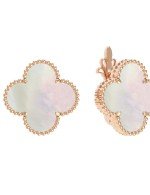 Серьги из золота c перламутром