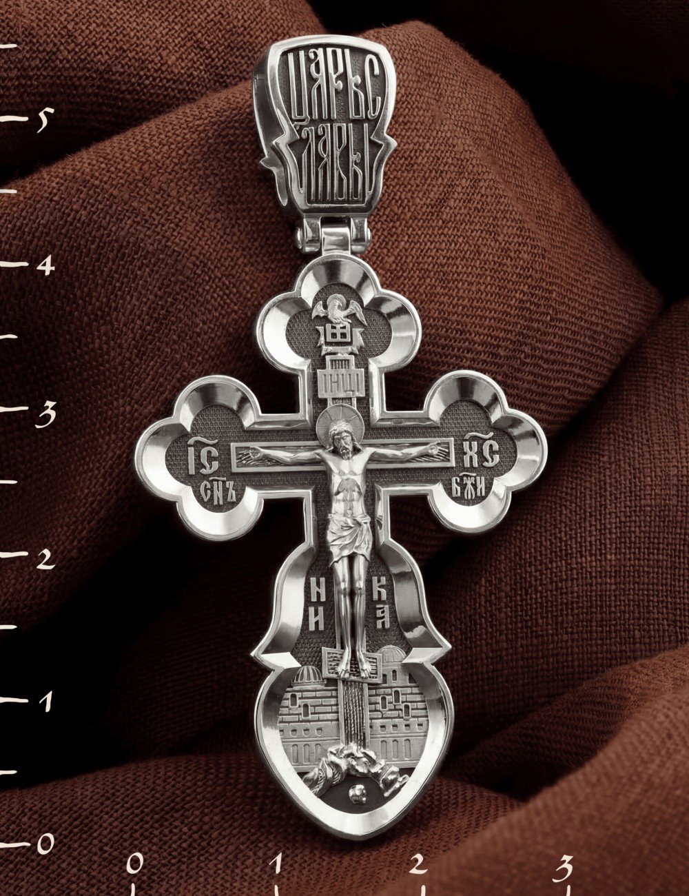 Крест из белого золота