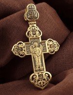 Крест из лимонного золота