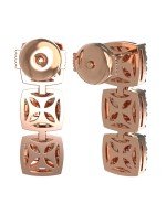 Серьги из золота c бриллиантами и сапфиром