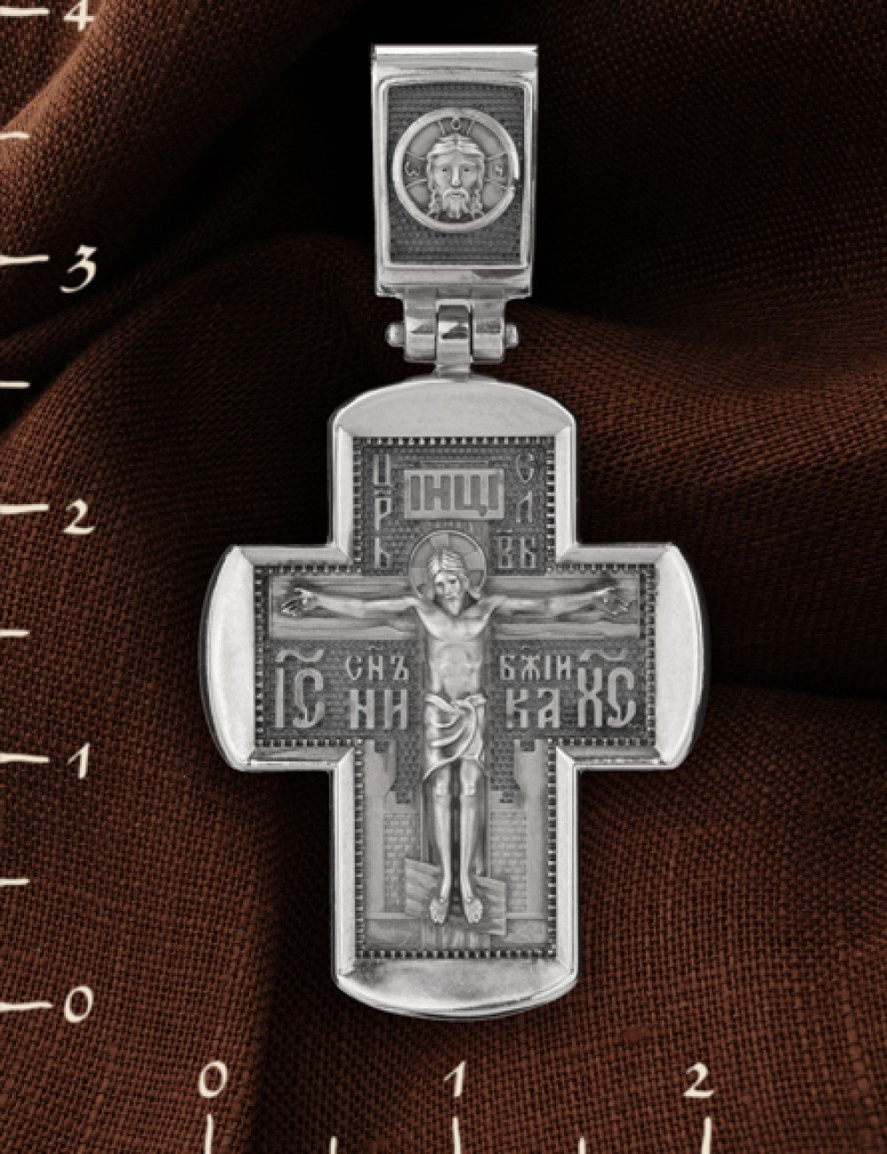 Крест из белого золота