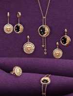 Подвеска из золота c перламутром