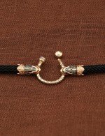 Шнурок шёлковый из золота c шёлковым шнурком