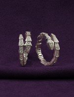 Серьги из белого золота c бриллиантами