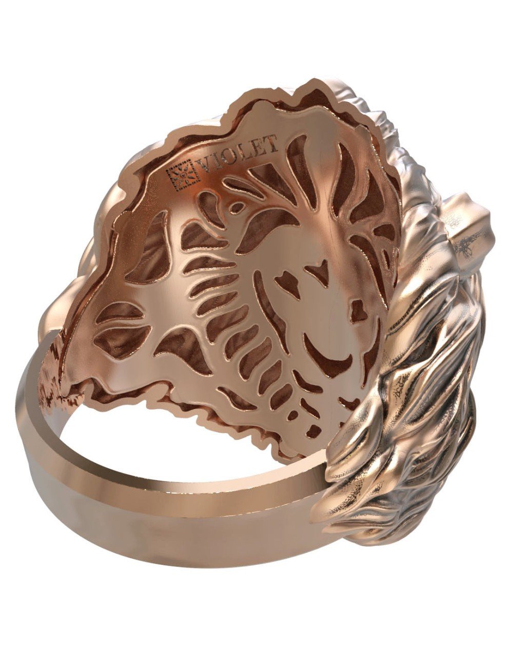 Кольцо из золота c эмалью