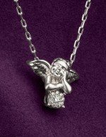 Колье из белого золота c бриллиантами