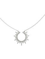 Колье из белого золота c бриллиантами