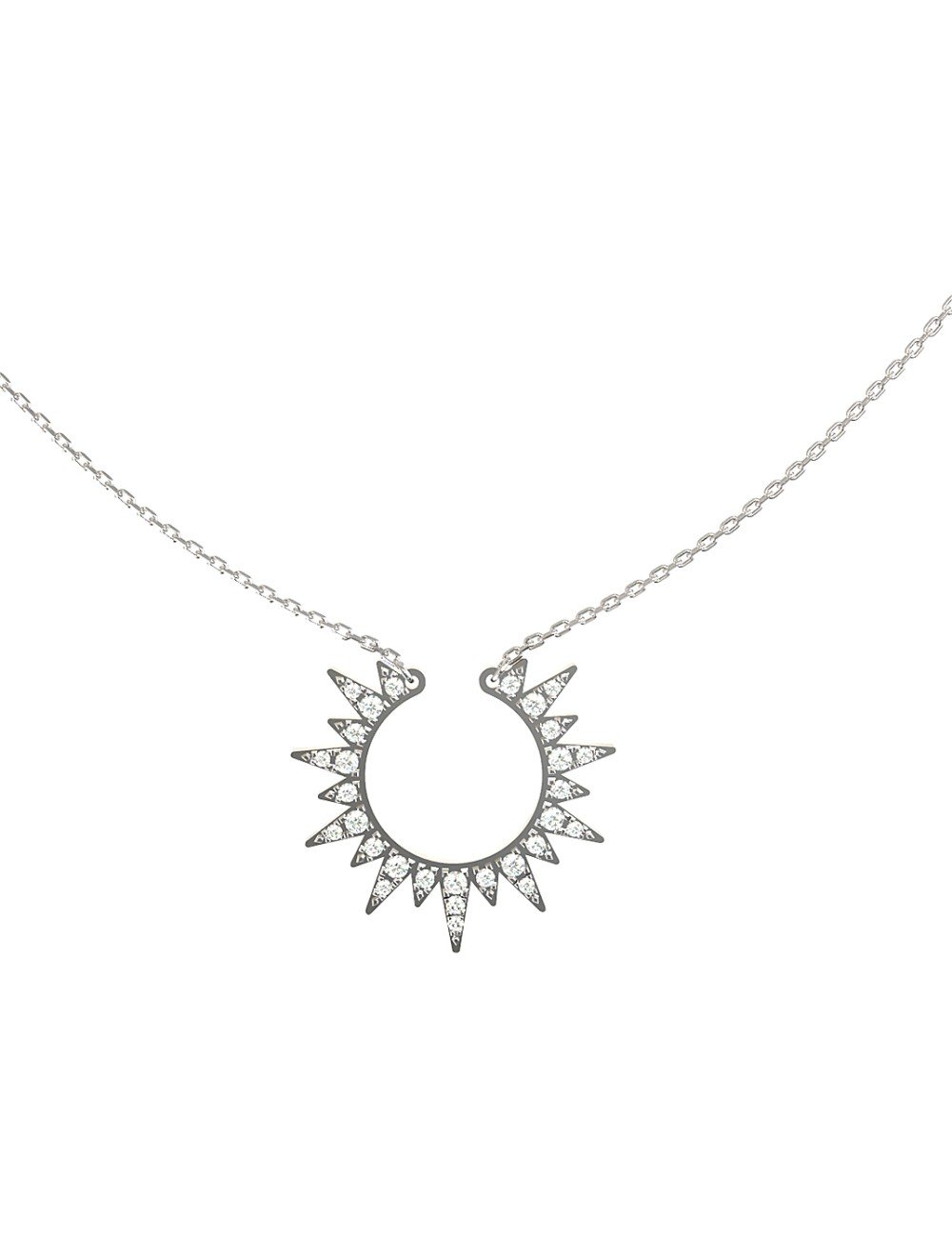 Колье из белого золота c бриллиантами