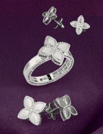 Серьги из белого золота