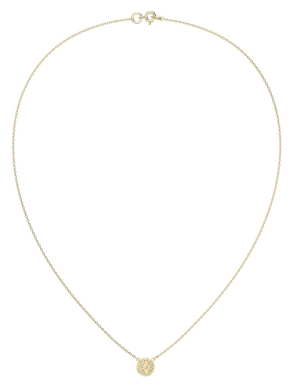 Колье из лимонного золота c бриллиантами и перламутром