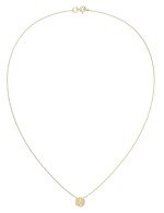 Колье из лимонного золота c бриллиантами и перламутром