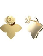 Серьги из лимонного золота c бриллиантами и ониксом