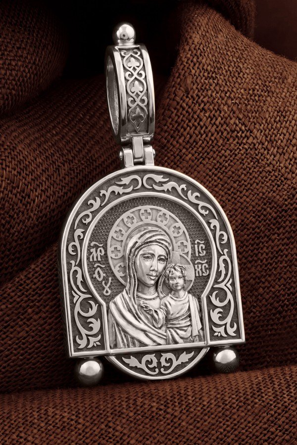 Образок из белого золота 585 пробы