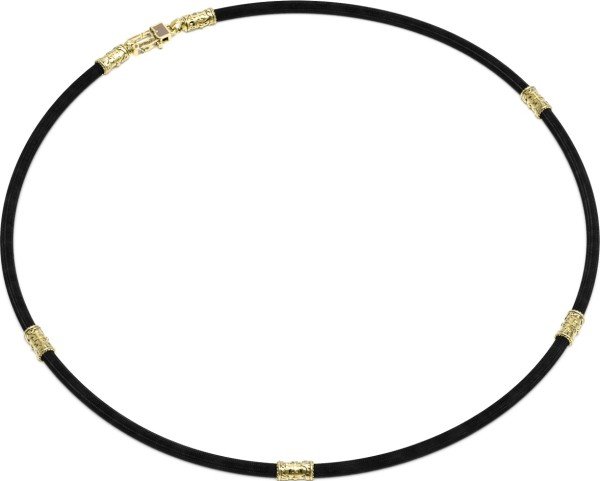 Шнурок шёлковый из лимонного золота c шёлковым шнурком