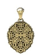 Подвеска из лимонного золота c эмалью