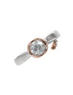 Кольцо из белого золота c бриллиантами