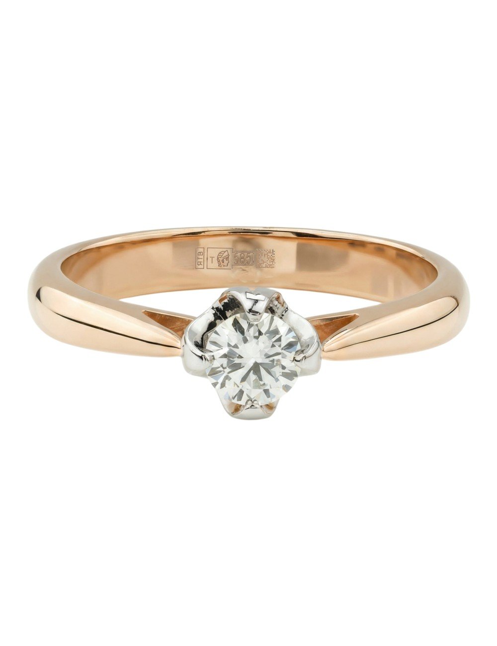 Кольцо из золота c бриллиантами