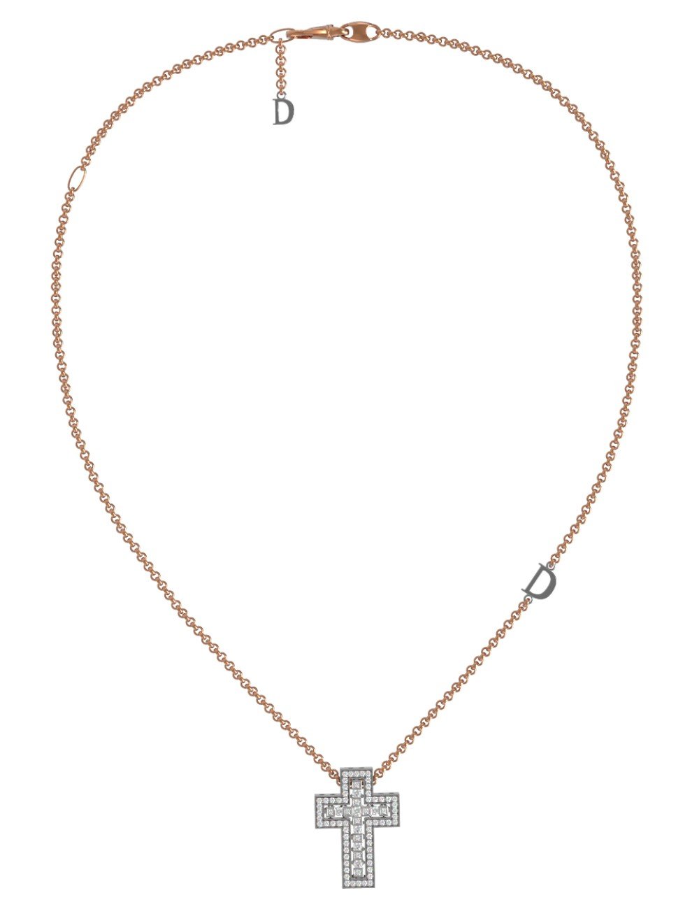 Крест из золота c бриллиантами