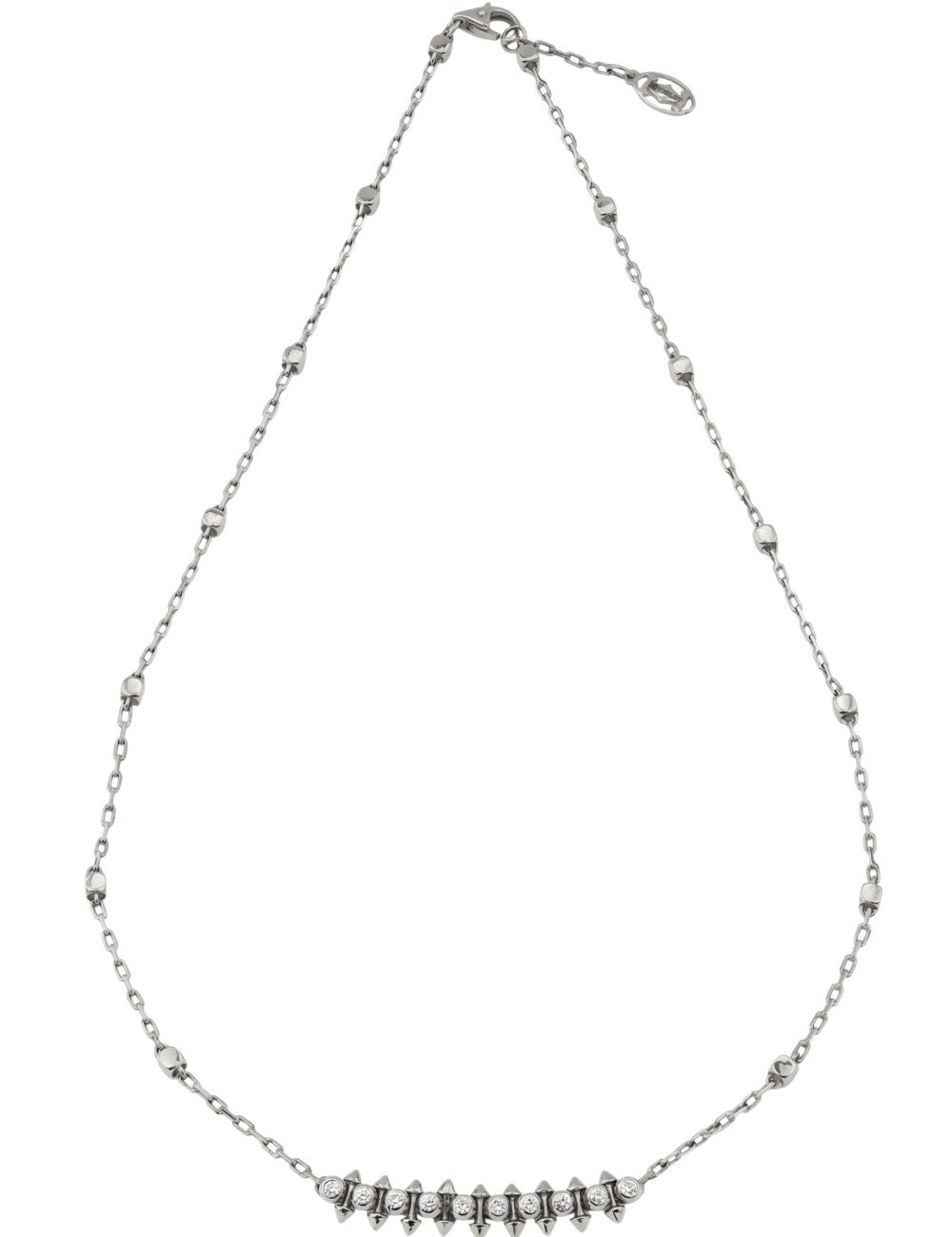 Колье из белого золота c бриллиантами