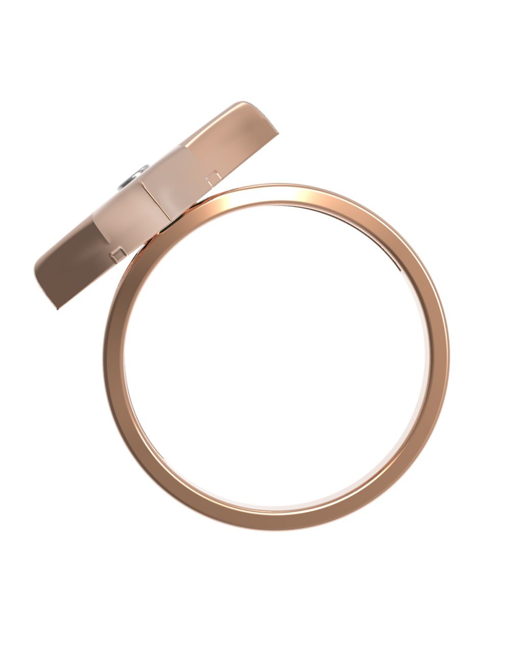 Кольцо из золота c бриллиантами и ониксом