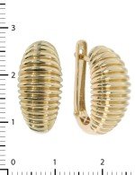 Серьги из лимонного золота