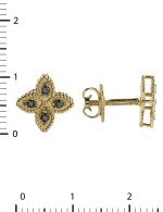 Серьги из лимонного золота c бриллиантами