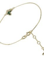 Браслет из лимонного золота c малахитом