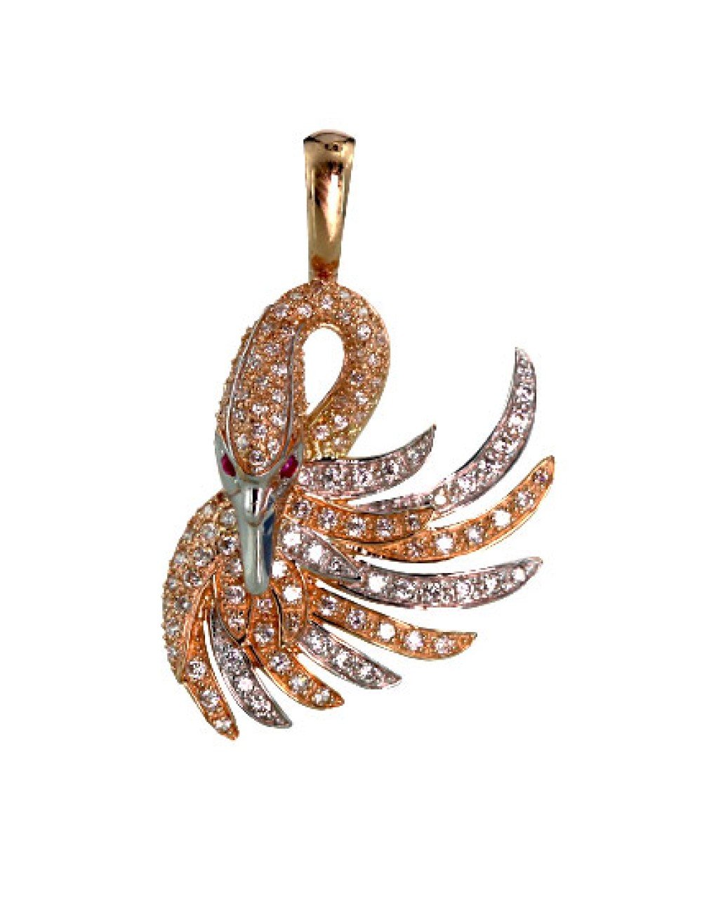 Подвеска из золота c фианитом