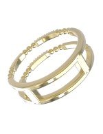 Кольцо из лимонного золота c бриллиантами