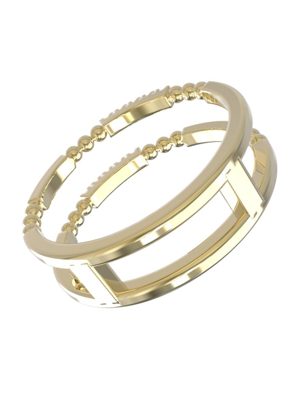 Кольцо из лимонного золота c бриллиантами