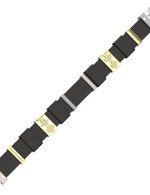 Браслет из белого золота c кожаным шнурком