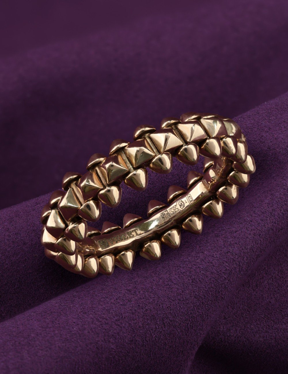 Кольцо из розового золота