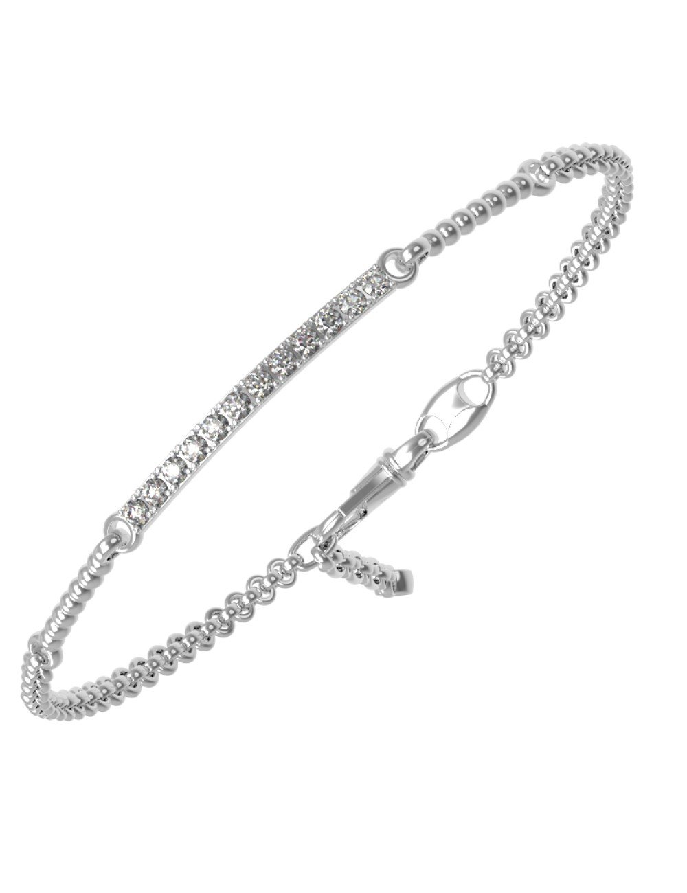 Браслет из белого золота c бриллиантами