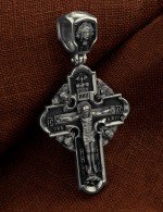 Крест из белого золота