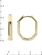 Серьги из лимонного золота