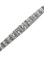 Браслет из белого золота c бриллиантами и ониксом