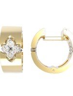 Серьги из лимонного золота c бриллиантами