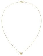 Колье из лимонного золота c бриллиантами и перламутром