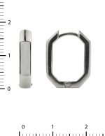 Серьги из белого золота